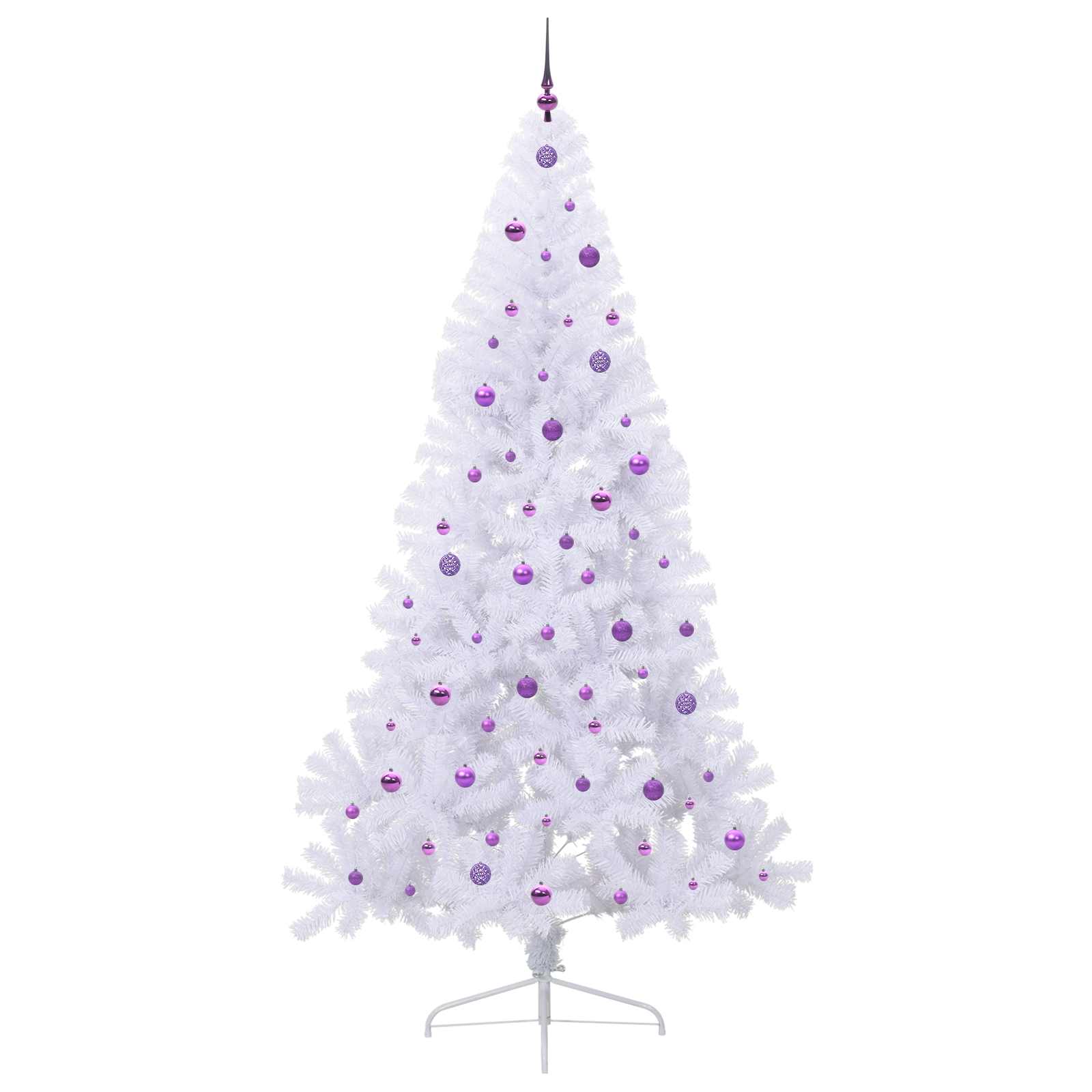 Albero di Natale artificiale Bianco 240 cm PVC e Acciaio 3426840