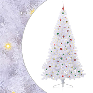 Albero di Natale artificiale Bianco 240 cm PVC e Acciaio 3426842