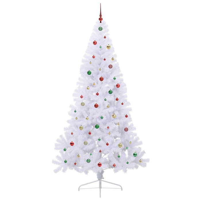 Albero di Natale artificiale Bianco 240 cm PVC e Acciaio 3426842