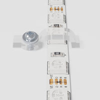 Set di 4 moderne strisce LED flessibili per l'illuminazione decorativa degli interni 25 x 0,8 x 0,3 cm plastica nera 02_0056343