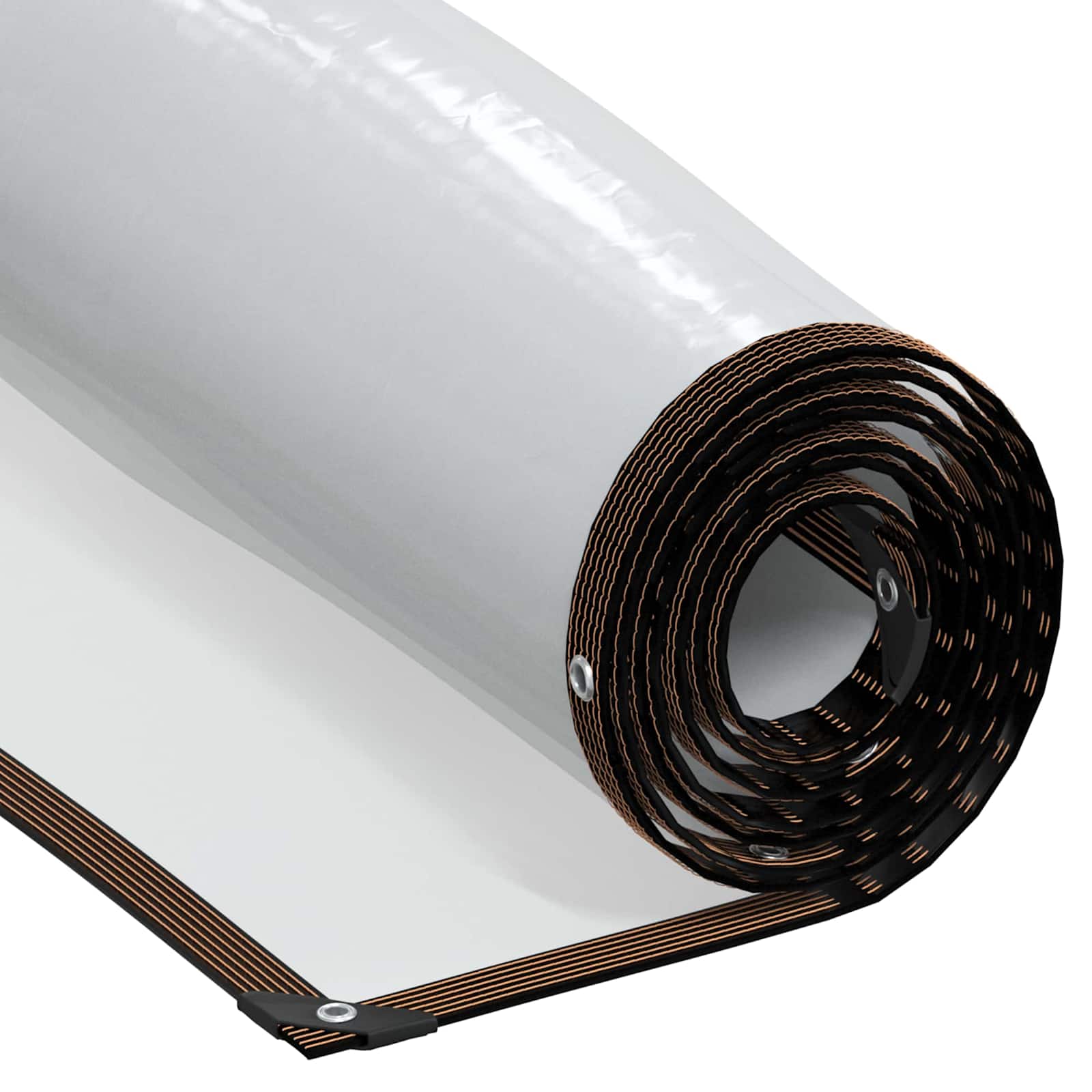 Telo con Occhielli Trasparente 4 x 12 m Polietilene 3429319
