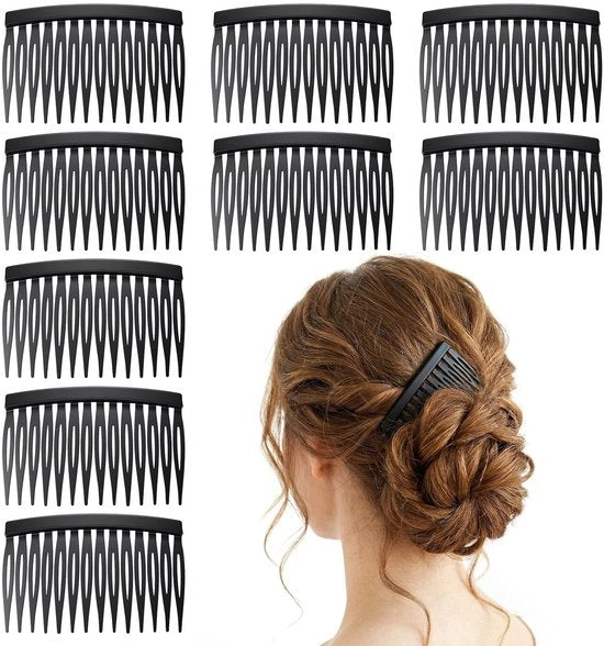 Accessori per capelli - Decorative Steekkam - 10 pezzi - 7 x 4,5 cm - per donne - Kunststof Twist-Kam - Haarspeld