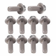 Viti a flangia a 5 facce in acciaio inossidabile A2-70 - 10 pezzi - Corrosione resistente - 304 Acciaio inossidabile - Viti a flangia a 5 facce con bottone a 5 facce