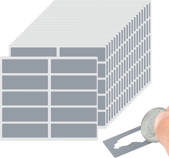 Stickers perimetrali autoadesivi 20 pezzi per decorare senza graffi - quadrati self-adesivi - 48 x 15 mm - per matrimoni Natale compleanni