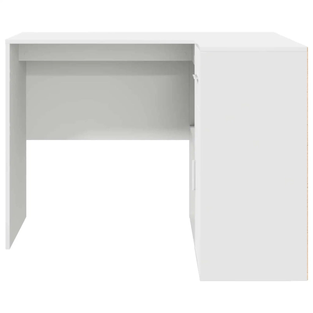 Scrivania ad angolo con cassetto Bianco 102 x 88 x 75 cm 3337273
