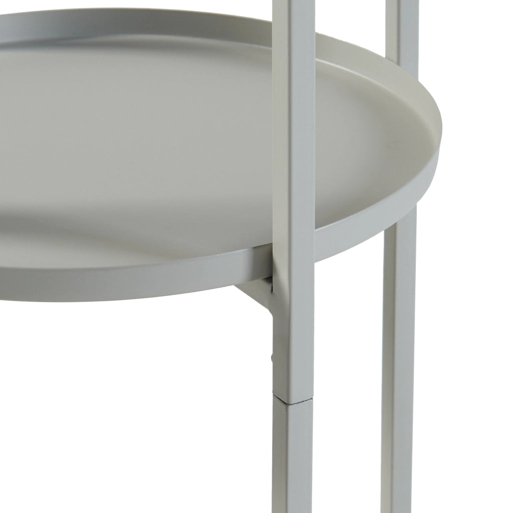 Stand Portapiante Altena 94,5 x 27 x 27 cm Metallo Grigio Chiaro [en.casa]