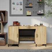 Scrivania Rovere Sonoma 140x50x75 cm in Legno Multistrato 812774