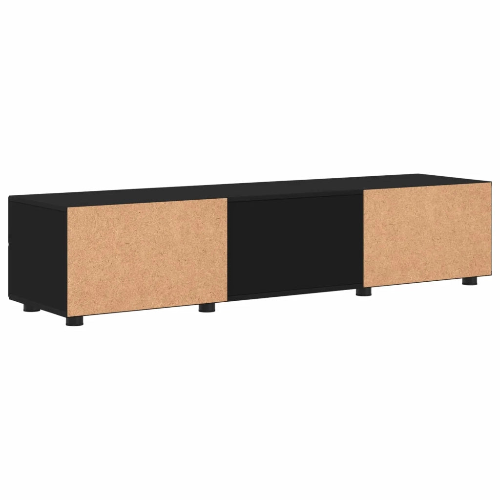Armadio in Legno Nero 150 x 39 x 30 cm Legno multistrato