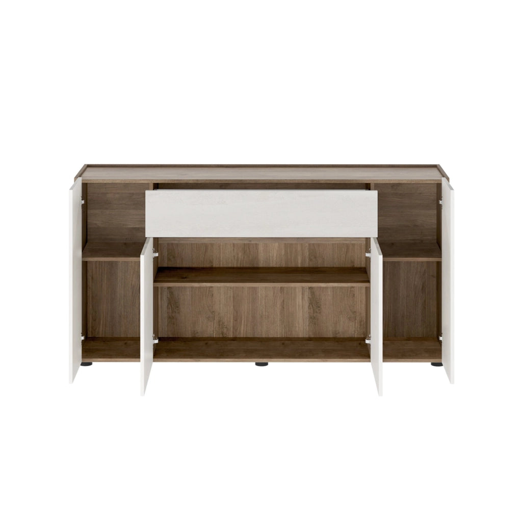 Madia Cirimido, Credenza un Cassetto, 170x40x85h cm Bianco