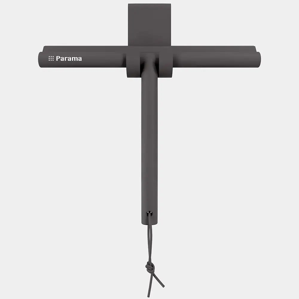 Tergivetro in silicone marrone con anima in acciaio inox e gancio per box doccia | Tergi