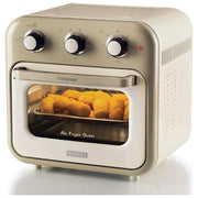 Ariete 4632 Friggitrice ad aria e forno Vintage, 1400W, 2in1, Capacità 16L, Accessori inclusi, Timer 60 minuti, Doppio vetro, Beige
