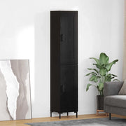 Credenza Rovere Nero 34,5 x 34 x 180 cm Legno multistrato 3416144