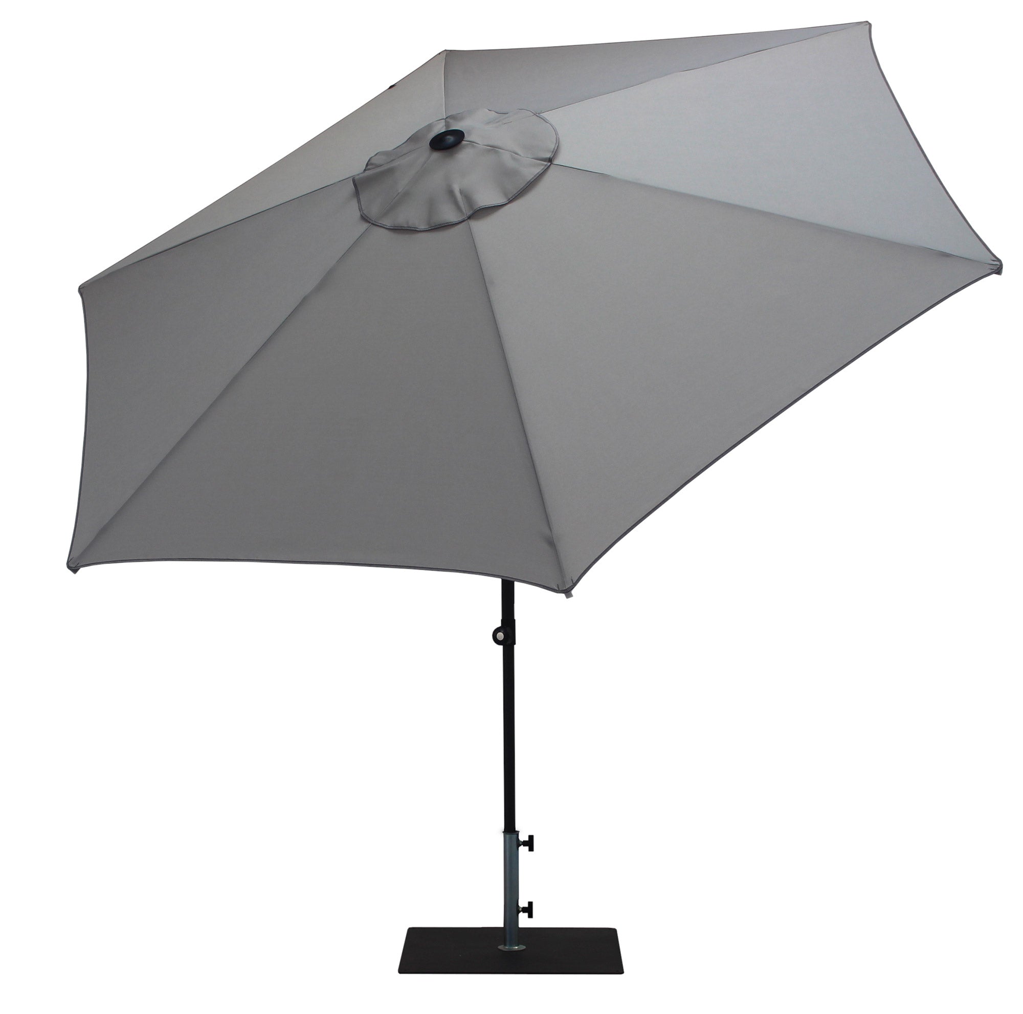 Ombrellone da Giardino Ø3 m Palo Ø38 mm in Alluminio Tessuto Olefin Trend Grigio