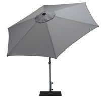 Ombrellone da Giardino Ø3 m Palo Ø38 mm in Alluminio Tessuto Olefin Trend Grigio