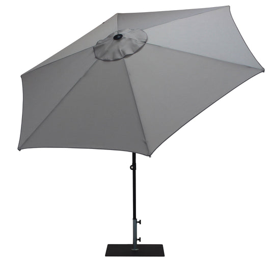 Ombrellone da Giardino Ø3 m Palo Ø38 mm in Alluminio Tessuto Olefin Trend Grigio