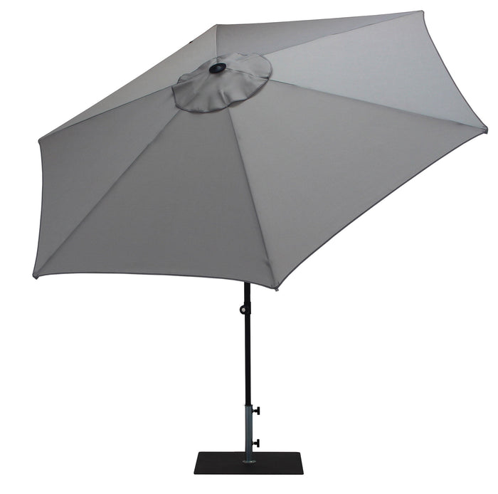 Ombrellone da Giardino Ø3 m Palo Ø38 mm in Alluminio Tessuto Olefin Trend Grigio