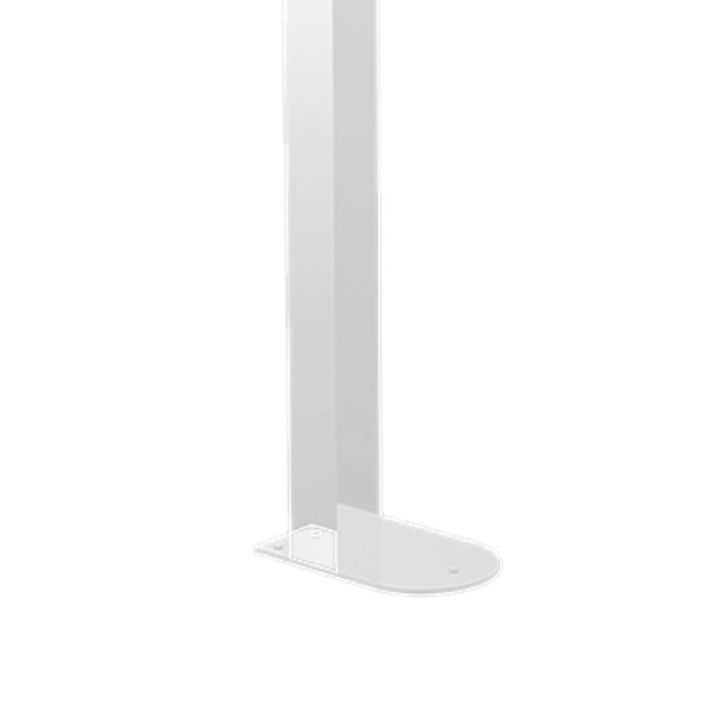 Ribaltabile in inox su colonna con porta rotolo, colore bianco