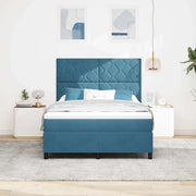 Letto a molle con materasso Blu Scuro 160 x 200 cm Velluto 3339912