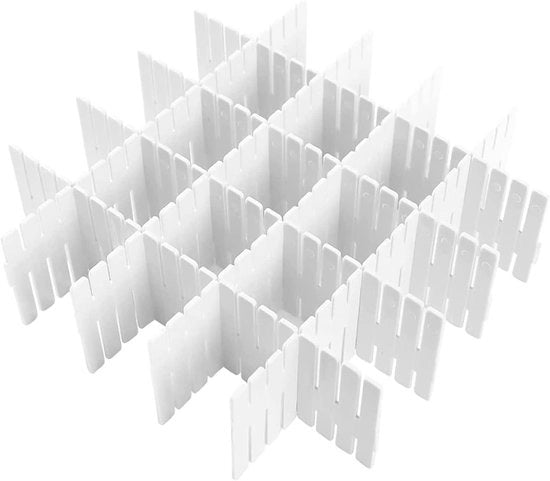Organizzatori di carreggiamento - Organizzatori di carico - Ordina il carico - Sistema di aggancio regolabile - 10 pezzi - Bianco