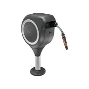Gardena 18617-20 RollUp M Avvolgitubo da Terrazzo 20 m Tubo 11 mm Resistente UV Rotazione 360° colore Nero