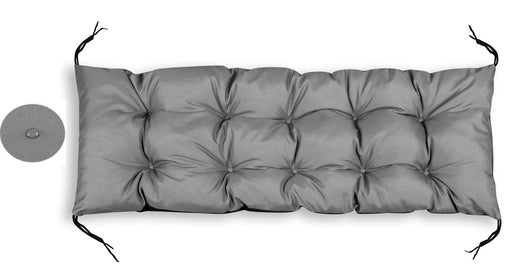 AIO FACTORY Cuscino da giardino impermeabile grigio 150x50 cm per panca/altalena
