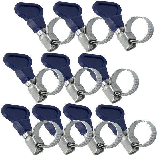 Set di Maniglie a Sfera da 10 - Maniglie per Tubi da 25 a 40 mm - Acciaio - Sfera Flessibile - Impermeabile - Duraturo - Per Migliorare la Connessione - Maniglia per Tubi
