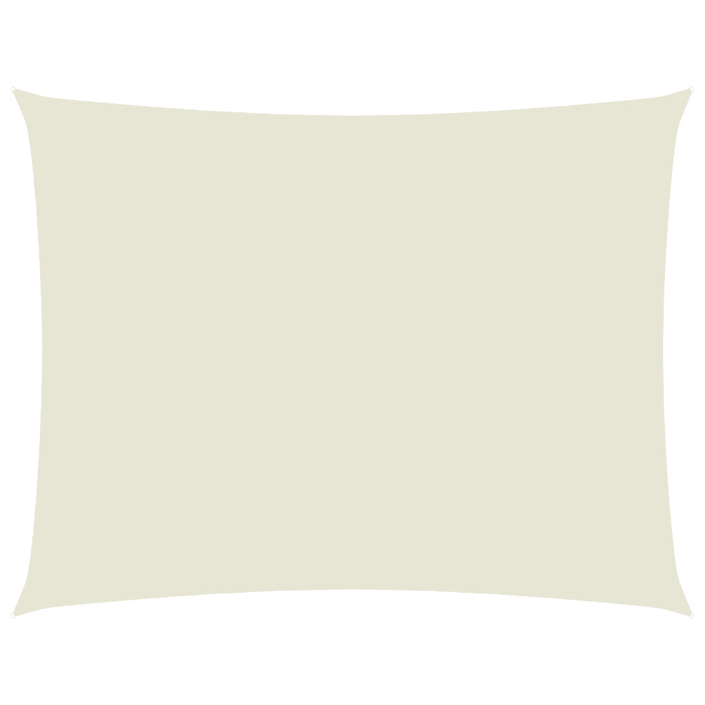 Parasole a Vela Oxford Rettangolare 3,5x4,5 m Crema 135214