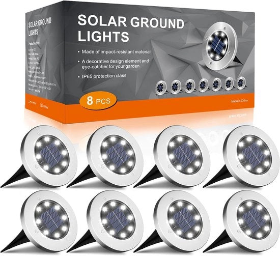 Lampada per Giardino - Illuminazione Esterna - Luce per Giardino - Luce per Piazzale - Esterno - Lampada Solare per Giardino - Luce per Giardino - Illuminazione Bagni