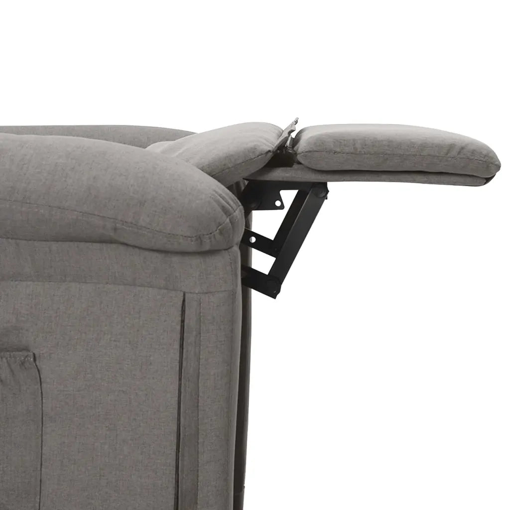 Poltrona Elettrica Reclinabile Grigio Chiaro in Tessuto cod mxl 6863