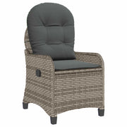 Poltrona reclinabile Grigio 56 x 66 x 95 cm polyrattan CFW1543849