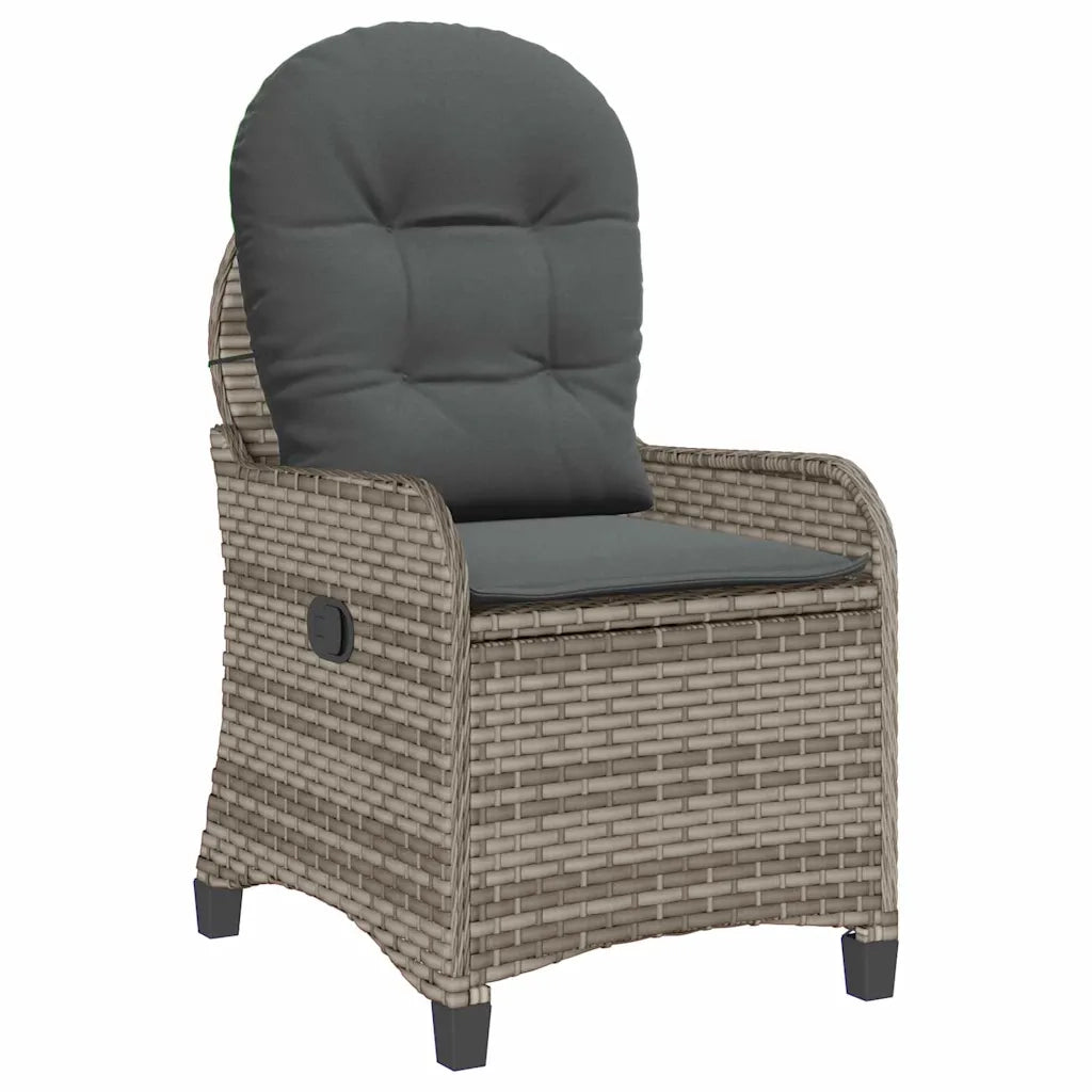 Poltrona reclinabile Grigio 56 x 66 x 95 cm polyrattan CFW1543849