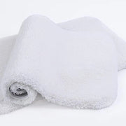 Matrice Antiscivolo per Bagno 2 pezzi Tappeto Bagno Compattabile Piuma Bagnante Matrice Bagnante Microfibra Superassorbente Lavabile a Macchina 40 x 60 cm (bianco)
