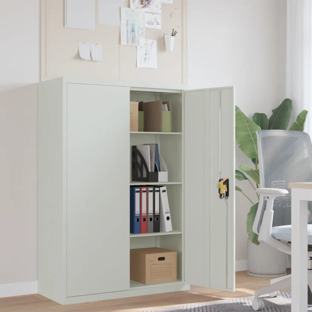 Armadio per Ufficio 90x40x140 cm in Acciaio Grigio CFW5116613