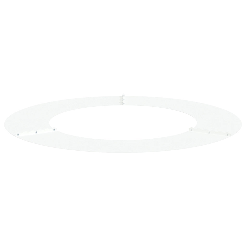 Fioriera in Metallo Bianco Bianco Metallo 80 cm di diametro