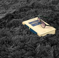 AIO FACTORY 80x120 cm TAPPETO SHAGGY ANTISCIVOLO Nero - Tappeto morbido