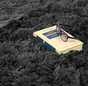 AIO FACTORY 80x120 cm TAPPETO SHAGGY ANTISCIVOLO Nero - Tappeto morbido