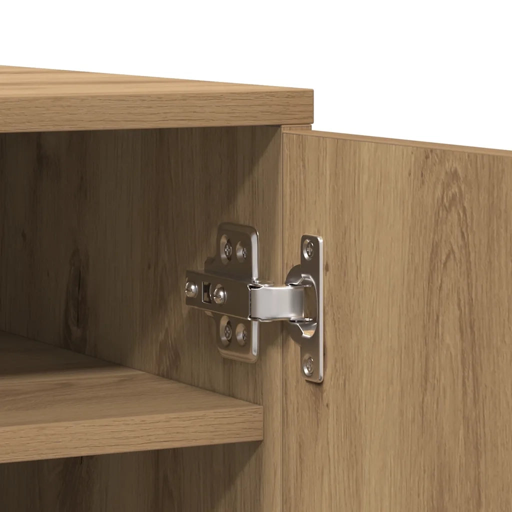 Scarpiera Rovere Artigianale 32x35x92 cm in Legno Multistrato