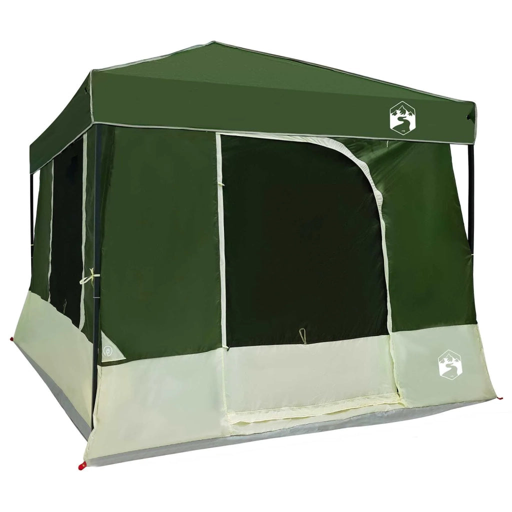 Set di Tende da Campeggio 2 pcs Verde Taffeta e Tessuto 3337175