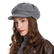 Cappuccio per la testa - Design classico - Ideale per l'inverno - Grigio - Cappuccio a pallone - Dimensione unica - Donna