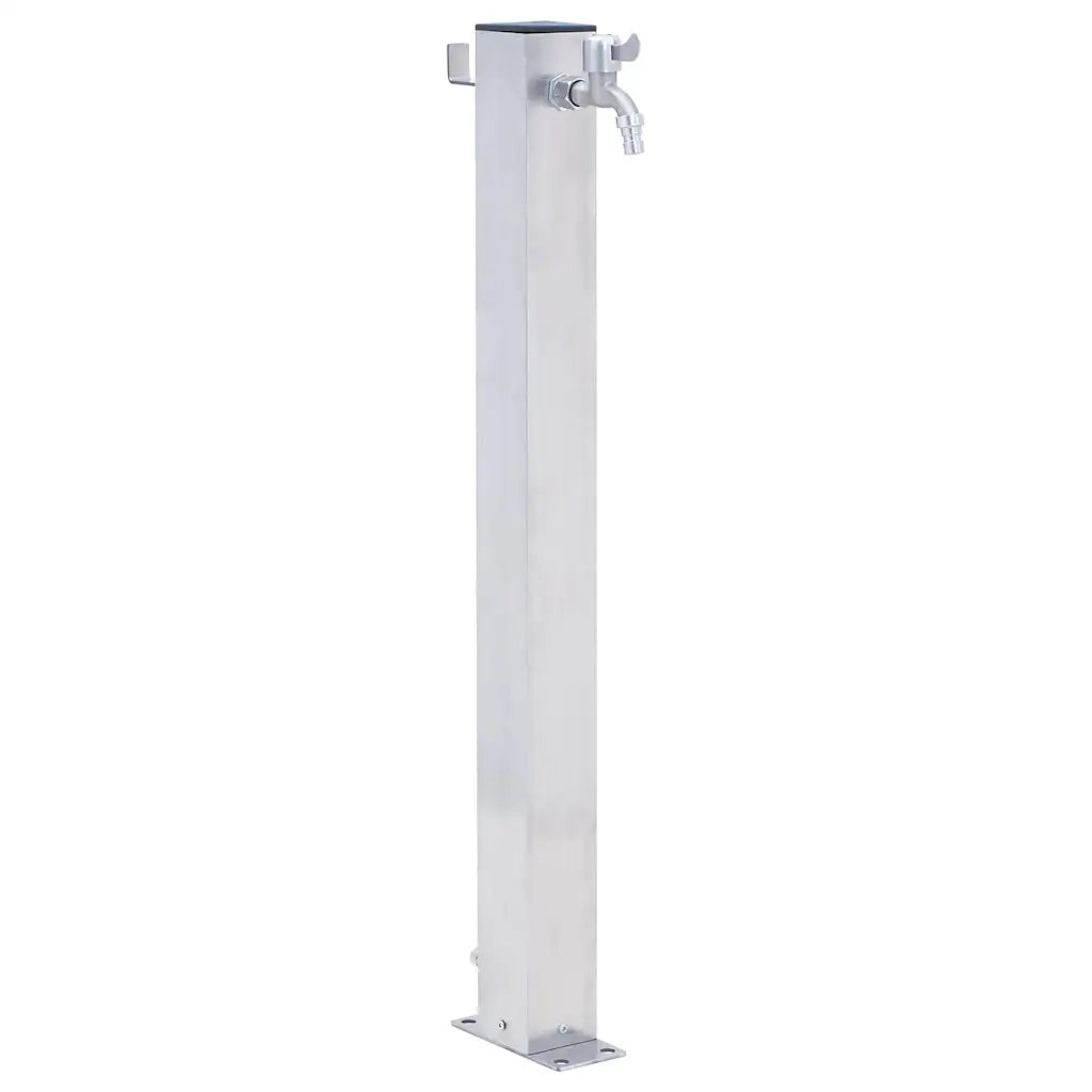 Colonna d'Acqua da Giardino 80 cm Acciaio Inox Quadratocod mxl 73098
