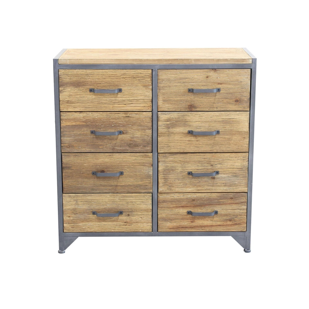 Cassettiera in Legno Metallo cm 81 5x38x82 5 - TRISTAN