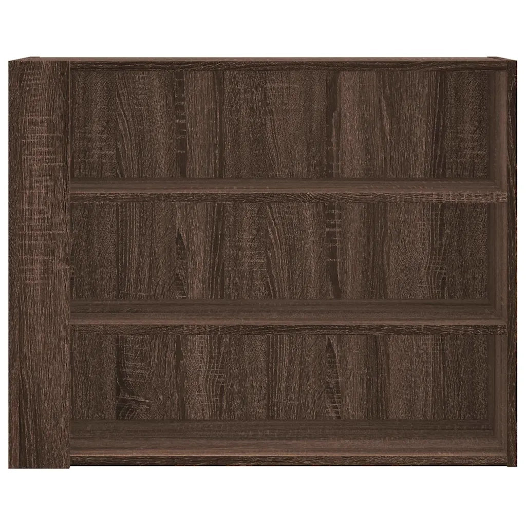 Armadietto a Muro Rovere Marrone 75x35x60 cm in Truciolato