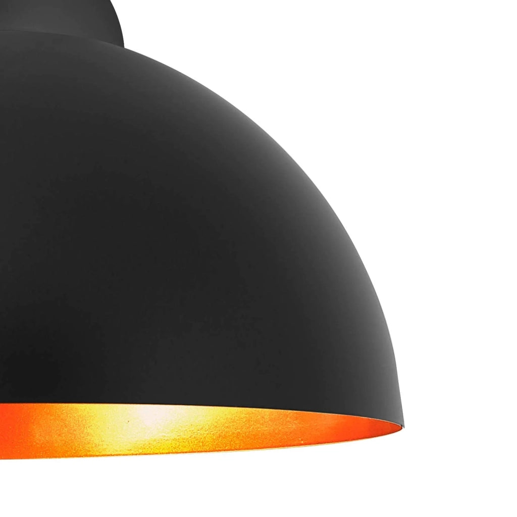 LÚZETE - LAMPADARIO Ø 50 CM NERO/ORO MONTSERRAT