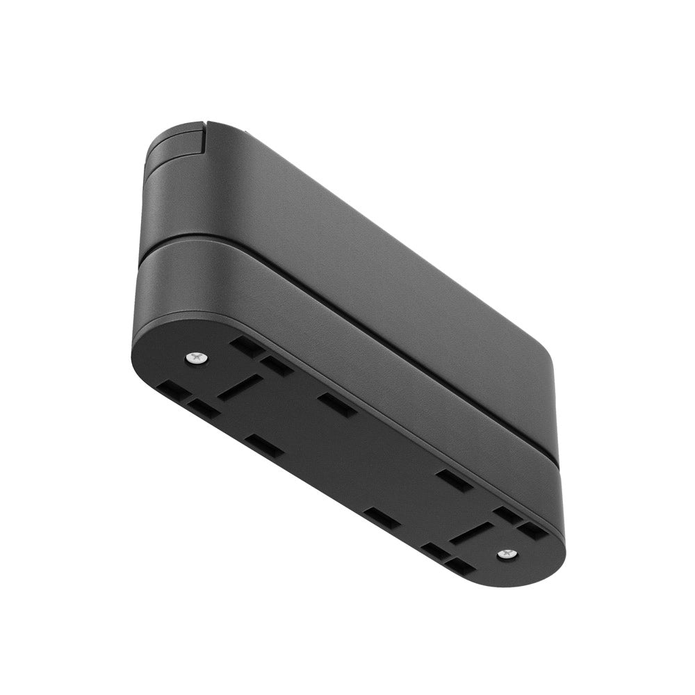 Connettore Per Base Di Illuminazione Di Binario Moderno Plastica Nera 15,5Cm