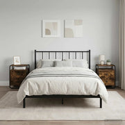 Armadio da Notte 2 pz Rovere Fumo Legno ingegnerizzato 8007628