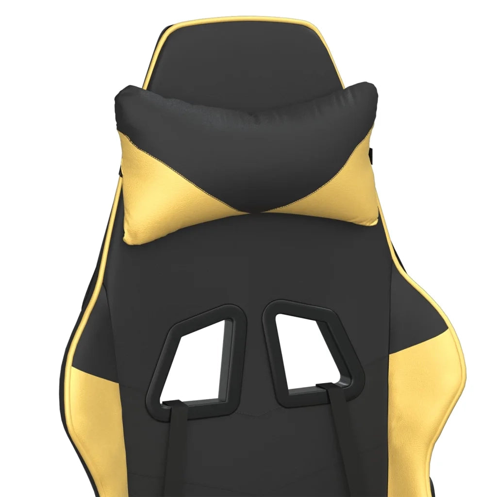Sedia da Gaming | Sedia da e-sports Nera e Oro in Similpelle