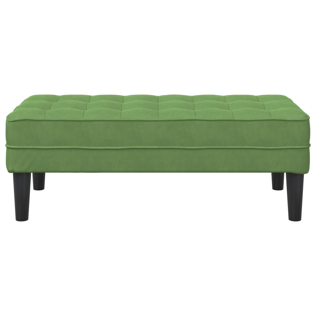 panchina Verde Chiaro 113x57x39 cm in velluto
