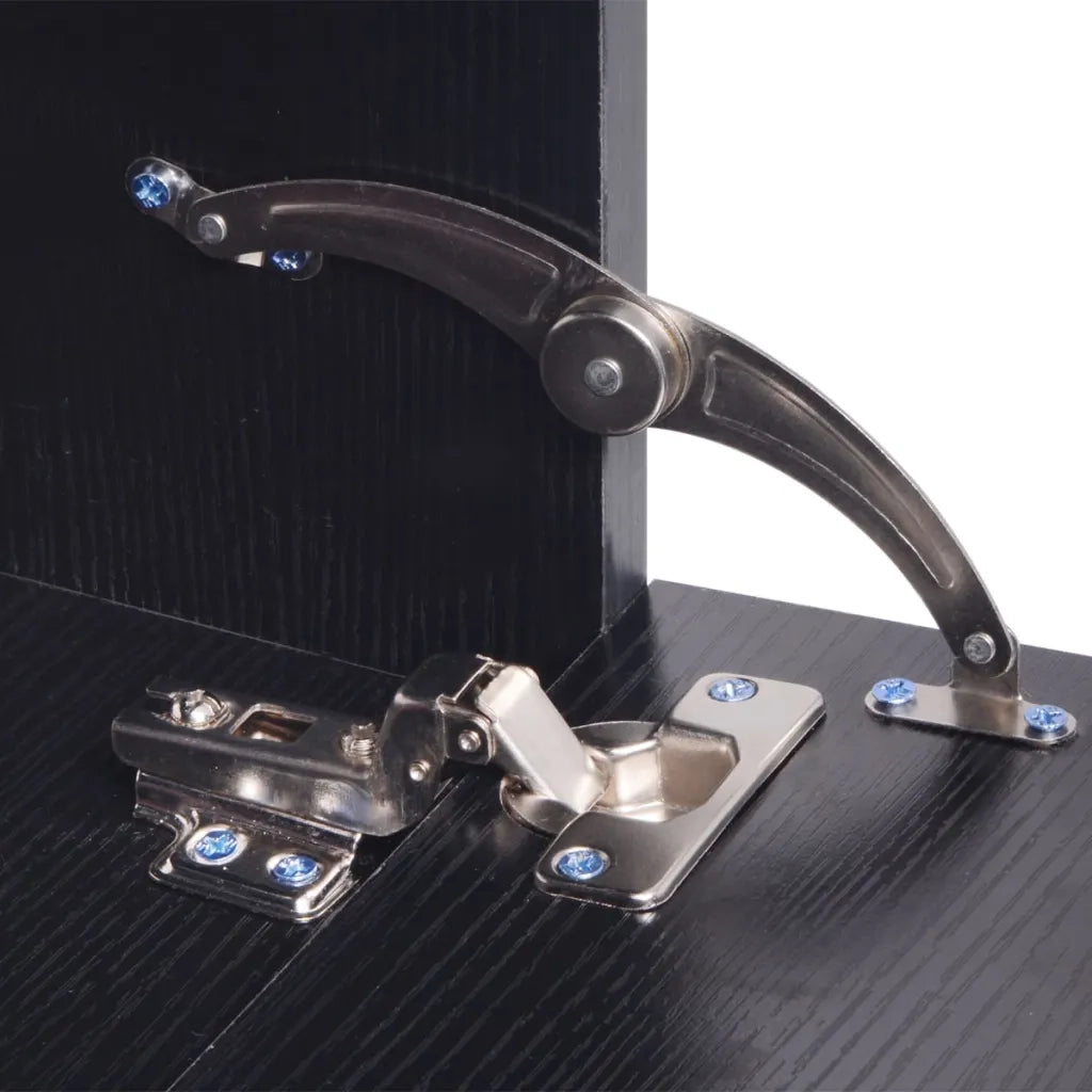 Set Mobili da Bagno con Lavabo 8 pz Nero 272233