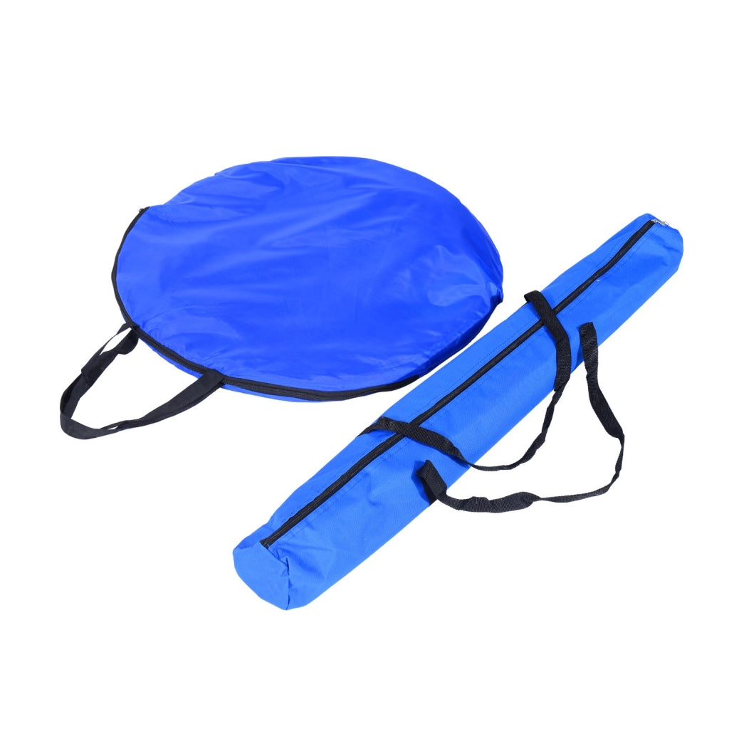 EasyComfort Set Agility Dog per Addestramento Cani con Tunnel, Slalom e Ostacolo, Sacca di Trasporto, Giallo e Blu
