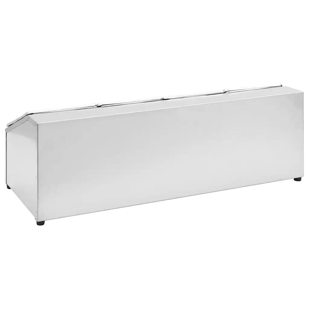 Supporto Gastronorm con 4 Contenitori GN 1/6 in Acciaio Inox 51221